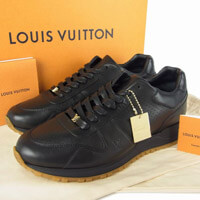 ルイヴィトン靴 コピーシュプリーム LOUIS VUITTON SUPREME 1A3EPD RUN AWAY スニーカー ランアウェイ ブラック