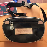 ルイヴィトン コピー LOUIS VUITTON × supreme バムバッグ M44202 BUMBAG PM バムバッグ カモフラージュ 