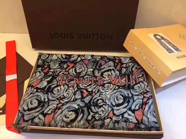 ルイヴィトンマフラーレディース コピー Rock N'Rosesストール M75795 新作 LOUIS VUITTON