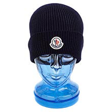 モンクレール 帽子 コピー MONCLER ニット帽 00217 00 04957 742 NAVY ネイビー ニットキャップ 帽子 メンズ レディース ユニセックス