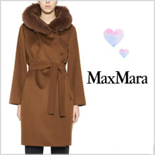 MAX MARA2017/18秋冬新作STUDIO★ファーカラー ウールコート