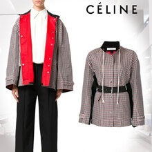 2018 CELINE チェックベルトコート セリーヌ服コピー