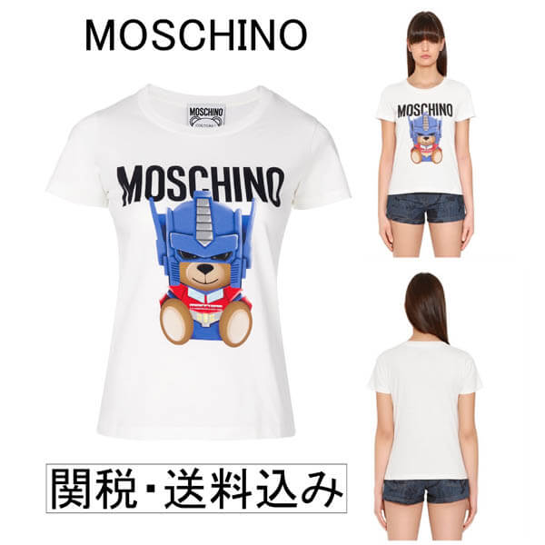 モスキーノ コピーMOSCHINO 2018  トランスフォーマー Fit-Tシャツ