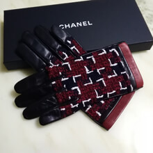 シャネル手袋スーパーコピーCHANEL  可愛いツイードｘレザー グローブ