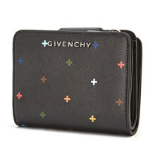 ジバンシー 財布コピーGIVENCHY 2018 マルチクロスプリント 二つ折り財布 BLACK6363 5 9 1