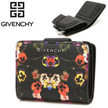 ジバンシー 財布コピーGIVENCHYフラワー財布 黒 ウォレット BC06363563 960 花柄