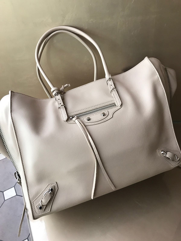 BALENCIAGA ハンドバッグ バレンシアガペーパーB4ジップアラウンド☆ベージュ スーパーコピー