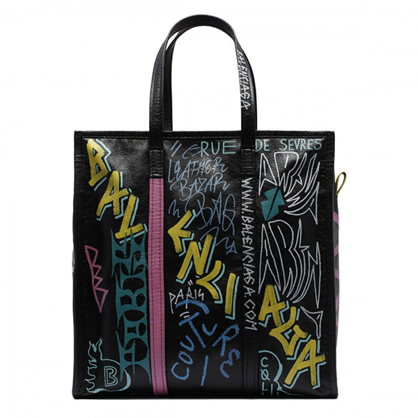 BALENCIAGA トートバッグ GRAFFITI BAZAR SHOPPER バッグ バレンシアガスーパーコピー