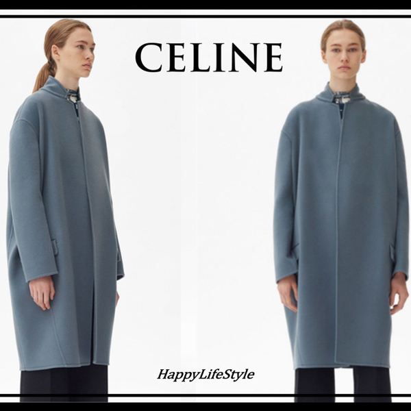 CELINE コート Lovely エッグシェイプコート ダブルフェイスカシミア セリーヌコピー