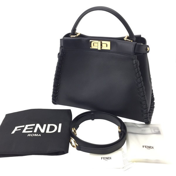 FENDI ピーカブー ハンドバッグ ブラック 8BN290 81P F0KUR フェンディコピー