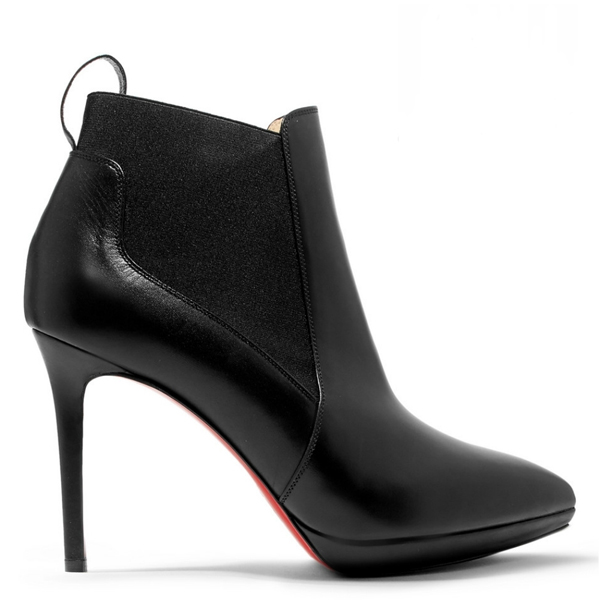 Christian Louboutin アンクルブーツ 100m BLK ショートブーツ ブーティ ルブタン靴ブーツ コピー