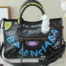 バレンシアガBALENCIAGA GRAFFITI ハンドバック スモール 431621.0FE...