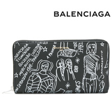 BALENCIAGA 長財布 Classic Money Graffiti Wallet バレンシアガ スーパーコピー