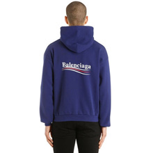 BALENCIAGA パーカーフーディ ロゴフーディー ブルー バレンシアガ パーカー コピー