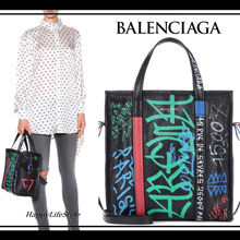 刺激的 バレンシアガGraffiti Bazar ショッパー S BALENCIAGA トートバッグ スーパーコピー