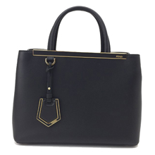 FENDI 2JOURS プチ トゥージュール 2WAYトートバッグ ブラック 8BH2533WLF06M1フェンディコピー