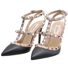 Valentino Rockstudパンプス ブラック PW2S0393VOD N91 ヴァレン...