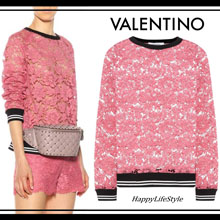 VALENTINO lovely スウェット トレーナー Heavy Lace スウェットシャツ...