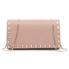 VALENTINO ロックスタッズ付き クラッチバッグ ショルダー PW2P0372BOLヴァレ...