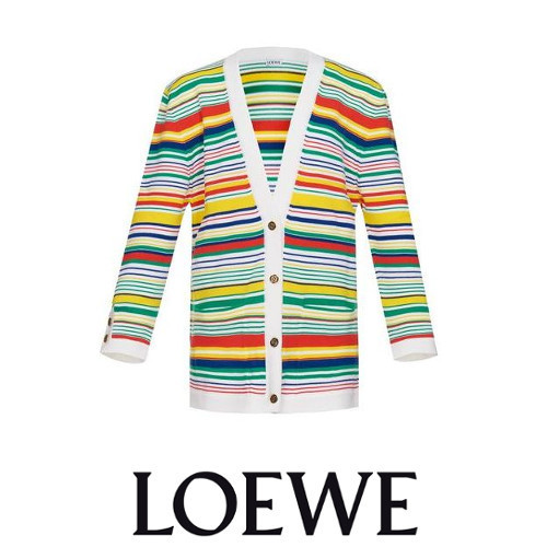 LOEWE 羽織るだけでコーデが完成 ストライプ カーディガン S3189050COロエベ服コピー