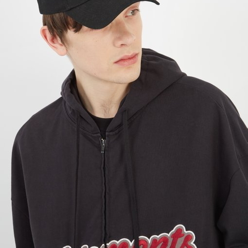 VETEMENTS お洒落ロゴCap 黒 ヴェトモン キャップ コピー