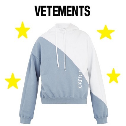 ヴェトモン パーカー コピー VETEMENTS 新作 カッコイイ バイカラー パーカー