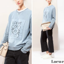 LOEWE ロエベ ベビーブルー トレーナー ブルーロエベ服コピー