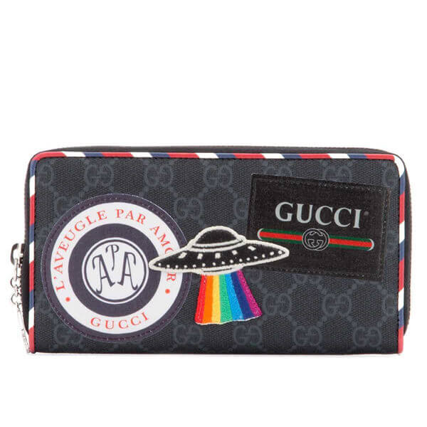 GUCCI(グッチ 財布 コピー)Embellished GG Supreme 長財布