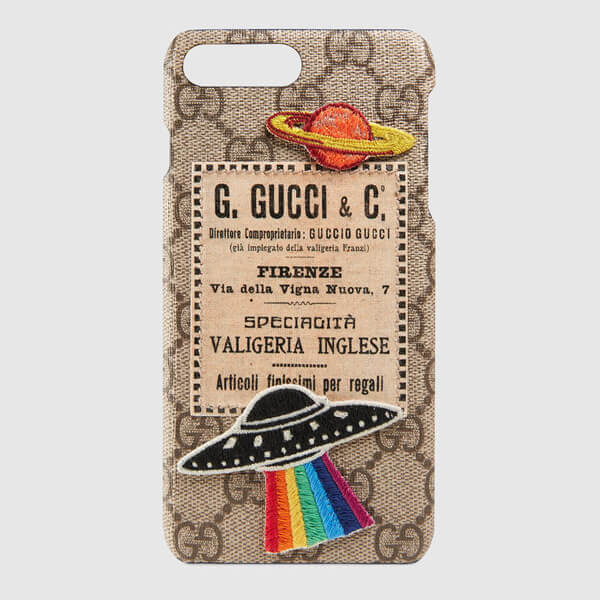 GUCCI グッチ スマホケース コピー UFOクーリエ/ナイト iPhone7plus ケース ベージュ473914 K9GRT 8919