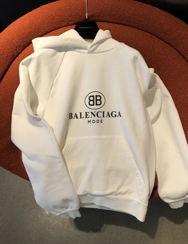 バレンシアガ パーカー コピー フーディ スーパーコピーBALENCIAGA 新作 ロゴ入 パーカー White パーカー フーディ