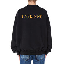 ヴェトモン パーカー コピー VETEMENTS Unskinny コットン スウェット/ブラック オーバーサイズ スウェット