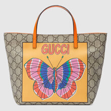 GUCCI Children's GG Supreme Butterfly 限定グッチ トートバ...