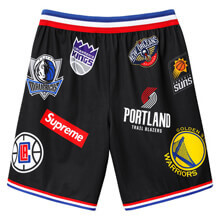 SS18スーパーコピー シュプリーム X Nike NBA Teams Authentic Short ハーフ・ショートパンツ ボトムス