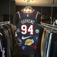 スーパーコピー Supreme Nike NBA Authentic Jersey Black ...