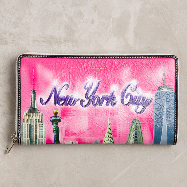 バレンシアガ 財布コピー Bazar Continental長財布 New York BAZAR バザール シティ