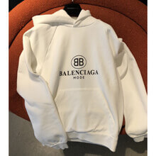 バレンシアガ パーカー コピー フーディ スーパーコピーBALENCIAGA 新作 ロゴ入 パーカー White パーカー フーディ