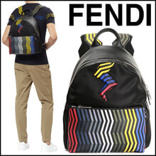 フェンディ リュック コピーFENDI Striped プリント リュックサック VZ012 S...