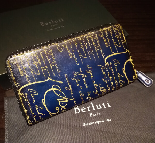 ベルルッティ財布 コピーBerluti ダブルスタンプxシルバーパティーヌ希少品 ベルルッティ ITAUBA