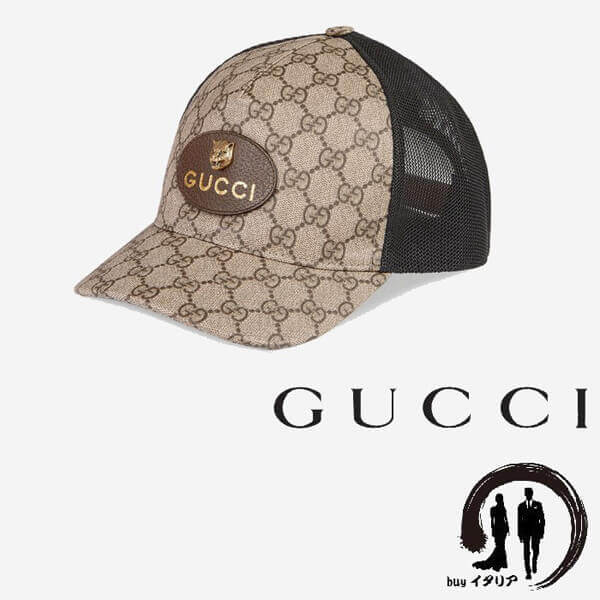 2018-19AW GUCCI キャップ グッチスーパーコピー 男女兼用 GG Supreme canvas キャップ