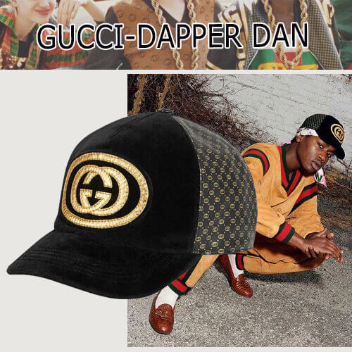 2018新作限定 グッチ キャップスーパーコピー新ロゴ コラボ Gucci×DapperDan ベースボールキャップ 426887 4HF56 1080