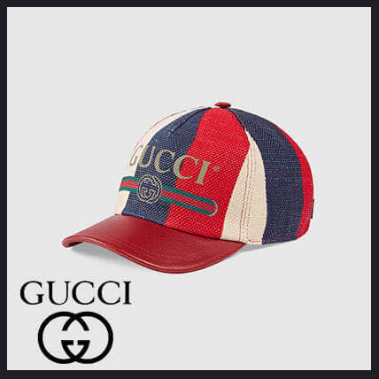 2018新作限定〔シルヴィ〕グッチスーパーコピー プリント ベースボールハット GUCCI 