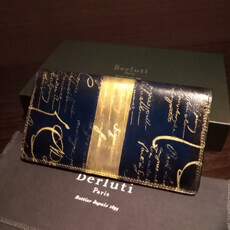 ベルルッティ財布 コピーBerluti 限定ゴールドパティーヌ希少品 ベルルッティ EBENE