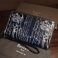 ベルルッティ財布 コピーBerluti 両面ダブルスタンプ希少品 限定シルバー ベルルッティ TALI