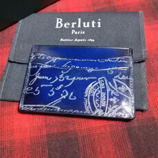 ベルルッティ財布 コピーBerluti 希少スタンプ入りｘシルバーパティーヌ Bambou