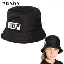 18/19秋冬新作 プラダ キャップスーパーコピーPRADA NYLON BERET SAFFIANO LOGO NYLON BERET_BLACK_68I-GFG018