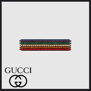 2019新作限定 グッチスーパーコピー レインボークリスタルヘッドバンド GUCCI