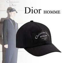 Dior ディオール キャップスーパーコピー CDアトリエ ブラックウール ベースボールキャップ...