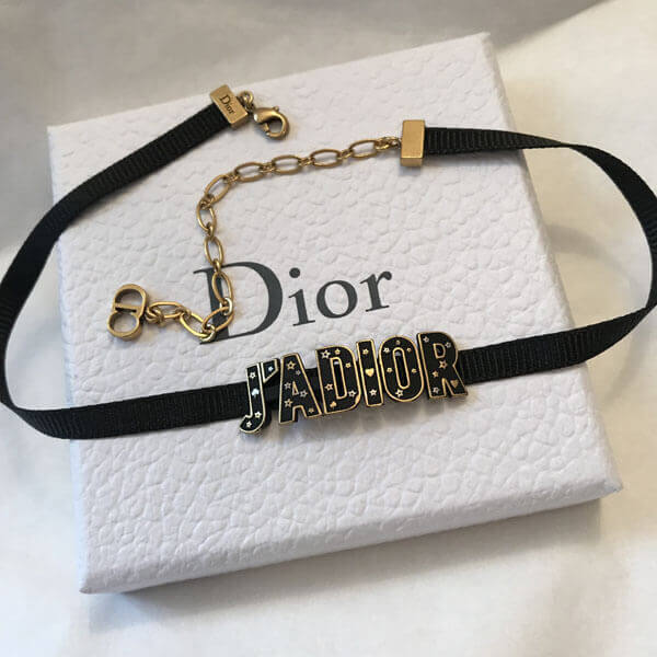 dior チョーカー コピー 2019J'ADIOR ブラックチョーカー