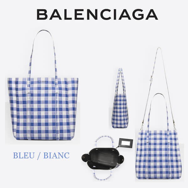 バレンシアガトートバッグ スーパーコピーBALENCIAGA チェック柄が19AW大人気の新作 ショッピングトート チェック　XS