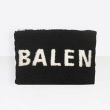 【BALENCIAGA】バレンシアガ*SHEARLING POCHETTE クラッチバッグ ホワ...